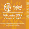 Valeo Vita Vitamin D3+K2 Kapseln Etikett